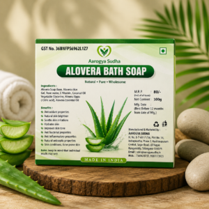 aloe vera bath soap – natural herbal soap for soft, healthy & glowing skin (100g)